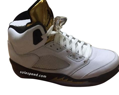 Air Jordan 5 Olympic White Black Gold Release Date Sneaker Bar Detroit