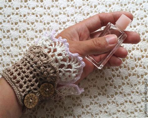 Купить или заказать Манжеты-браслеты-митенки ажурные в бохо стиле ...