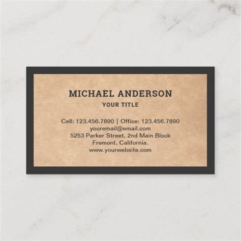 Rustic Kraft Construction Hauling Dump Truck Business Card Zazzle