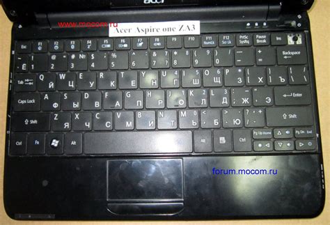 Ноутбук Acer Aspire one ZA3: корпус ноутбука