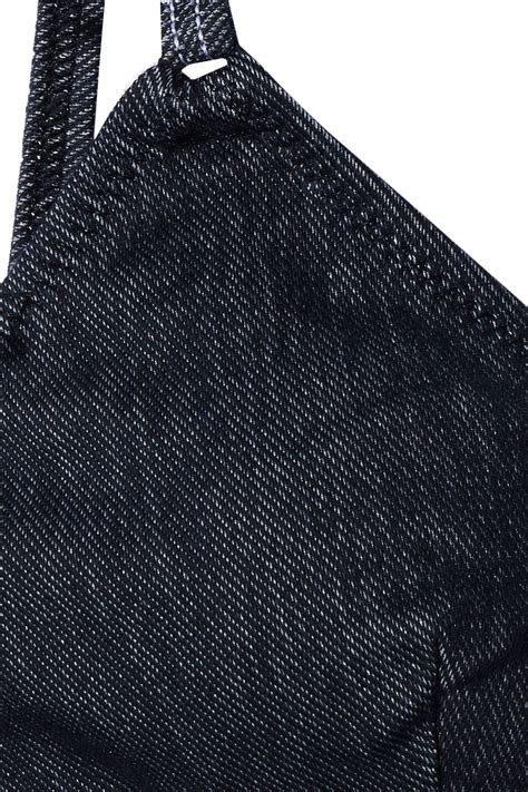 SOLID STRIPED The Lulu Stretch Denim Triangle Bikini Top THE OUTNET