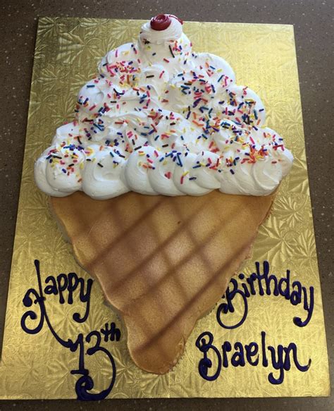 Ice Cream Cone Cupcake Cake Piazzas Bakery