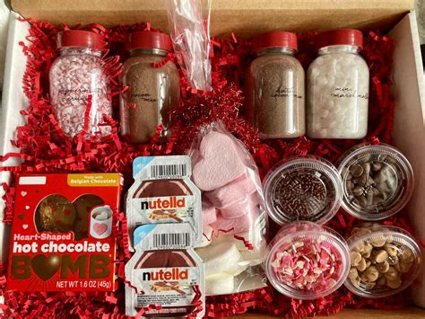 Hot Cocoa Set Hot Cocoa Bar Hot Chocolate Valentine S Day Valentine Valetine S Gift Etsy