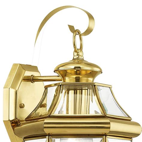 Livex Lighting Monterey 13 High Polished Brass Outdoor Wall Light 77v80 Lamps Plus