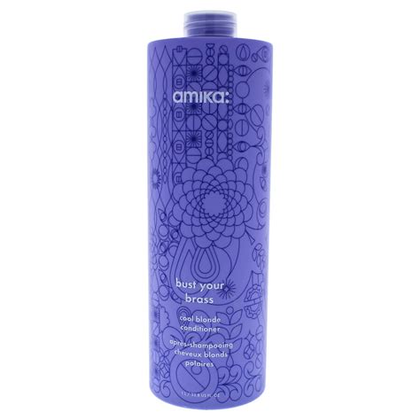 Amika Bust Your Brass Cool Blonde Conditioner By Amika For Unisex Oz Conditioner