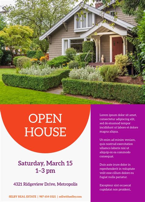 Artist Made Open House Invitations Design Templates Shutterstock