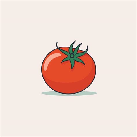 Tomato Clip Art Vector Illustration Vector Art At Vecteezy