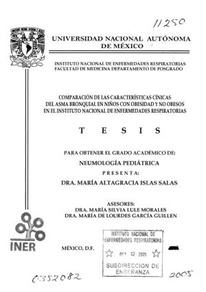 Comparacion De Las Caracteristicas Clinicas Del Asma Bronquial En Ni Os