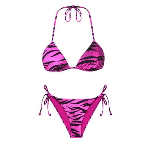 Ayje A Capri Triangle Bikini Set S Pink Hipicon