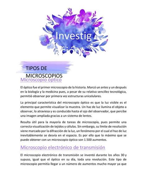 Tipos De Microscopios Anahi Gabriela Astorga Moya Udocz