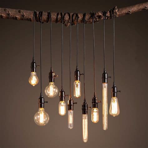 The Vines Hanging Lights | Hanging light bulbs, Light bulb chandelier ...