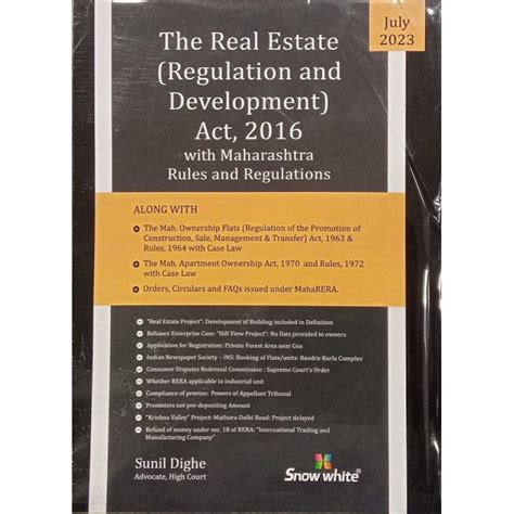 Snow Whites The Real Estate Regulation And Development Act 2016