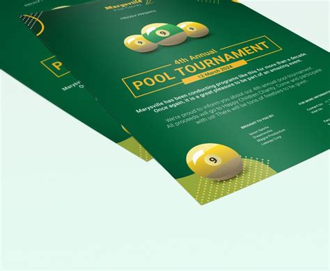 Pool Tournament Flyer Template In Illustrator Word Publisher