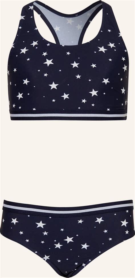 Sanetta M Dchen Bikini Badebekleidungsset Blau Blueprint Pris