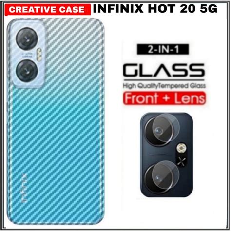 Jual Paket In Garskin Carbon Infinix Hot G Sticker Skin Guard Shopee Indonesia