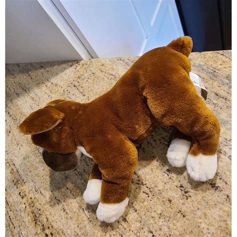 Animal Alley Plush Boxer Dog 11" Realistic Brown... - Depop