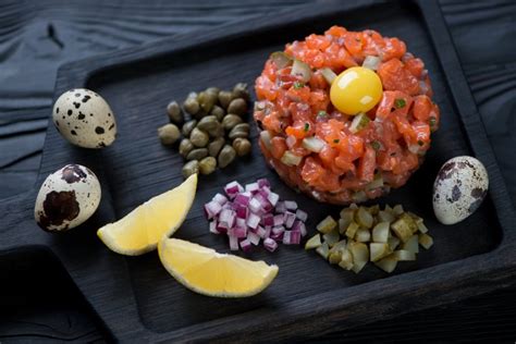 Receta de tartar de salmón con mostaza Unareceta