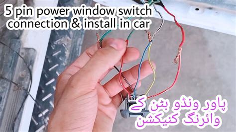 5 Pin Power Window Switch Connection Explain And Install In Car Power