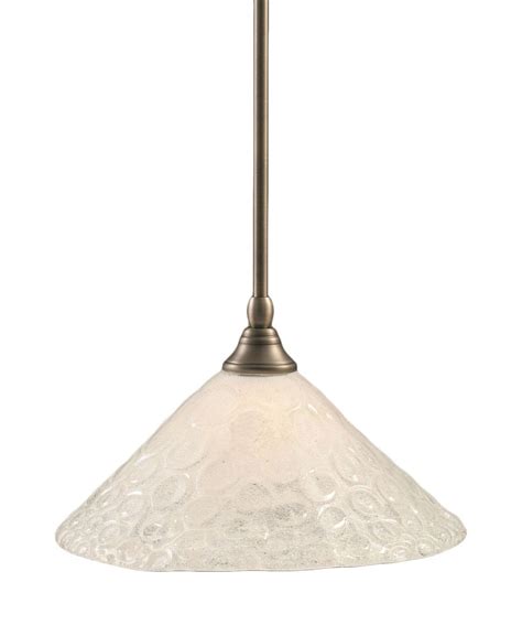 Filament Design Concord 1 Light Ceiling Brushed Nickel Pendant With A Clear Crystal Glass The