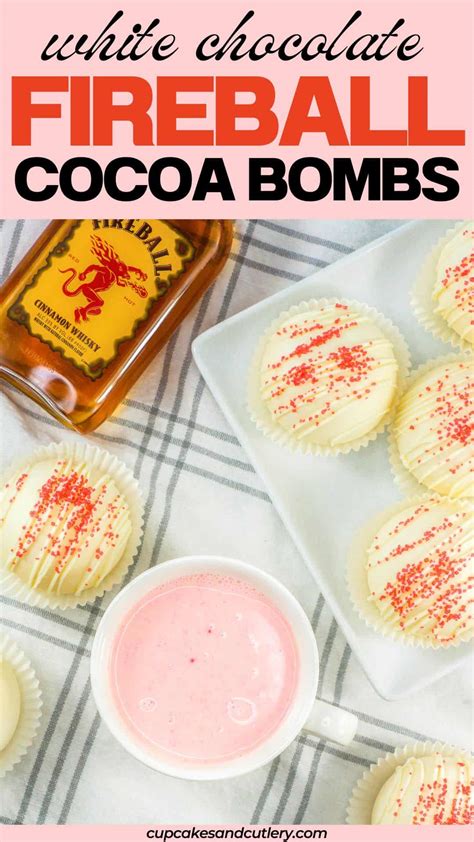 fireball hot cocoa bombs recipe cupcakes  cutlery