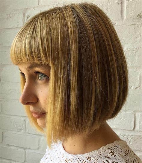 35 Most Beautiful Bob Haircuts With Fringe 2022 Trends Bob Haircut