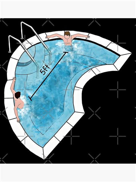 Two Bros Chillin In A Hot Tub Feet Apart Cause They Re Not Gay Premium Matte Vertical Poster