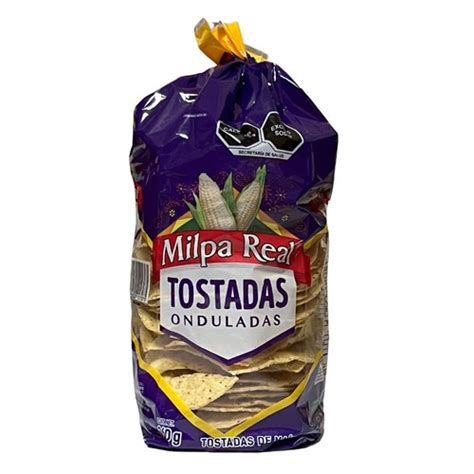 TOSTADAS ONDULADAS MILPA REAL 360gr DAC Quality Foods