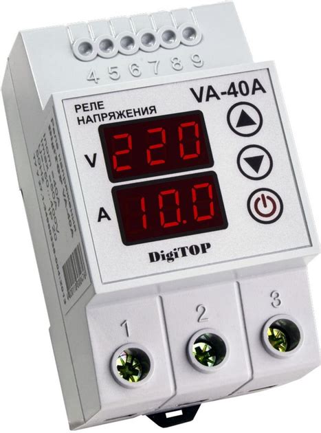 Реле напряжения с контролем тока DigiTOP VA-40A – фото, отзывы ...
