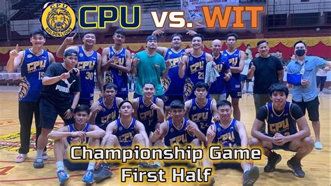 Wittians Vs Cpu Golden Lions Championship Game First Half L Prisaa