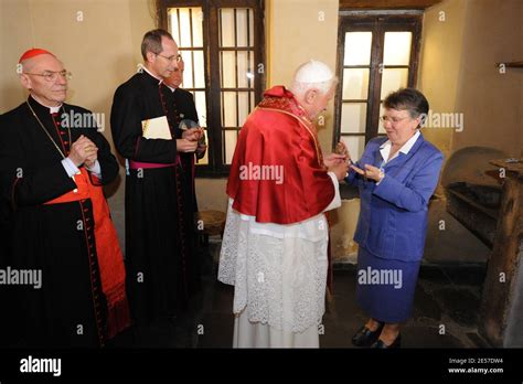 Sister Michele Coeurderoy R Shows On Bernadette Soubirous Rosary To