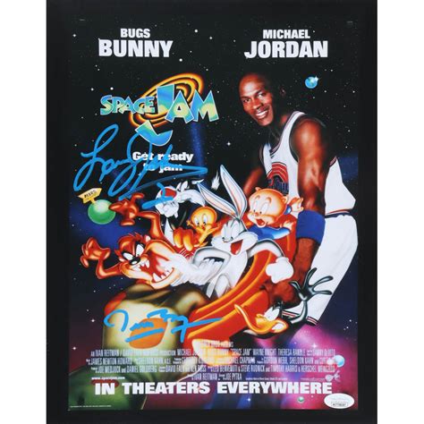 Muggsy Bogues & Larry Johnson Signed "Space Jam" 11x14 Photo (JSA ...