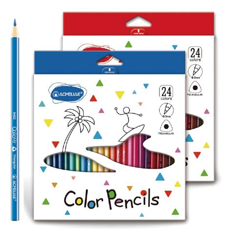 Карандаши цветные 24цв. Acmeliae 9402-24 треугольные - купить по лучшей ...
