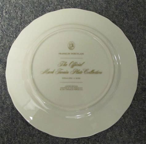 Lot Of 8 Franklin Porcelain 1977 The Official Mark Twain Plate