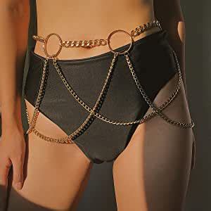 Asooll Cadena De Cintura Sexy Dise O De C Rculos Para El Vientre Para Verano Playa Bikini