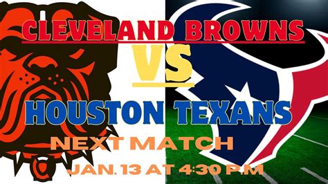 Cleveland Browns Vs Houston Texans Wild Card Showdown Youtube