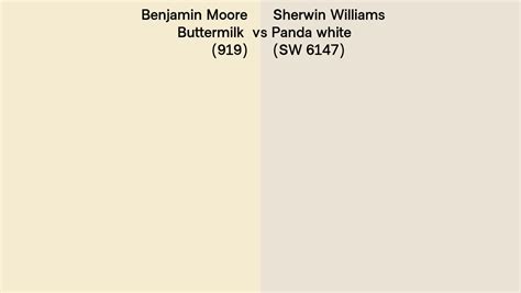 Benjamin Moore Buttermilk Vs Sherwin Williams Panda White Sw