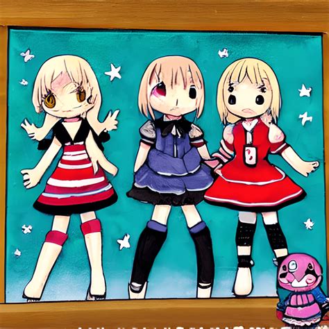 Art Illustration Lucky Star 3 Doll · Creative Fabrica