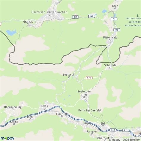 plan leutasch carte de leutasch   infos pratiques