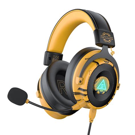 EKSA E900 Pro 7.1 Surround Gaming Headset | Yellow - Vibe Gaming