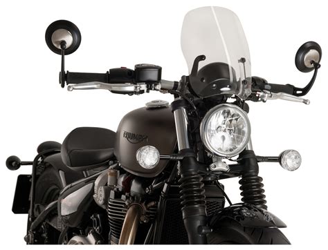 Installed Puig Touring Naked New Generation Windscreen Triumph Bobber Forum Atelier Yuwa Ciao Jp