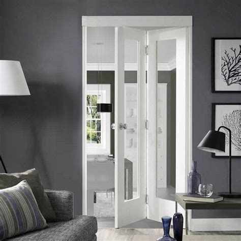 This Classic Full Pane Bifold Door Is An Extremely Popular Primed Door