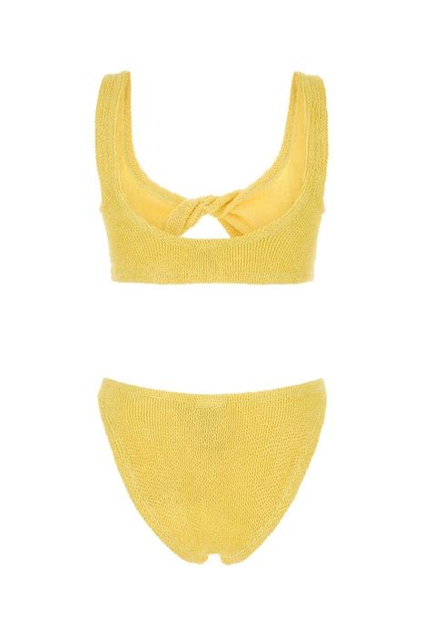 Hunza G Yellow Stretch Nylon Juno Bikini Grailed