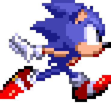 another sonic running animation by pkgsonic on DeviantArt