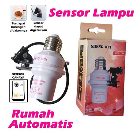 Jual Photocel Fitting Lampu Otomatis Automatis Sensor Cahaya E