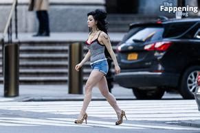 Marisa Abela Sexy Spotted Showing Off Her Hot Legs While Filming Back To Black In New York City
