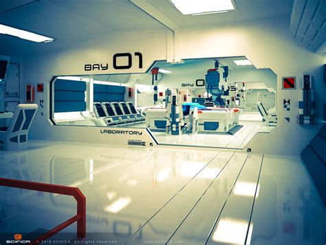 ArtStation - SciFi Interior Design - Hard surface 3D model