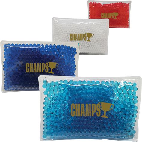 Printed Mini Rectangle Gel Beads Hot And Cold Pack Al Discountmugs