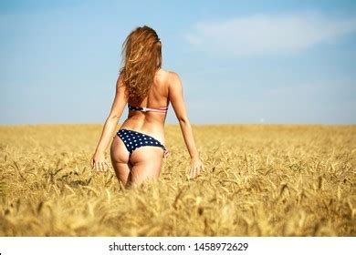 Back View Beautiful Blonde Woman Sexy Stock Photo Shutterstock