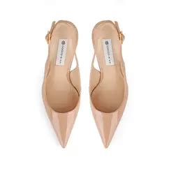 Scarpin Em Verniz Nude Fran Comprar Scarpin Nude