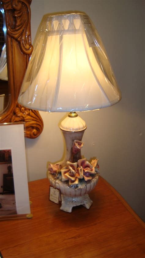 Pair Of Genuine Capodimonte Lamps And Shades